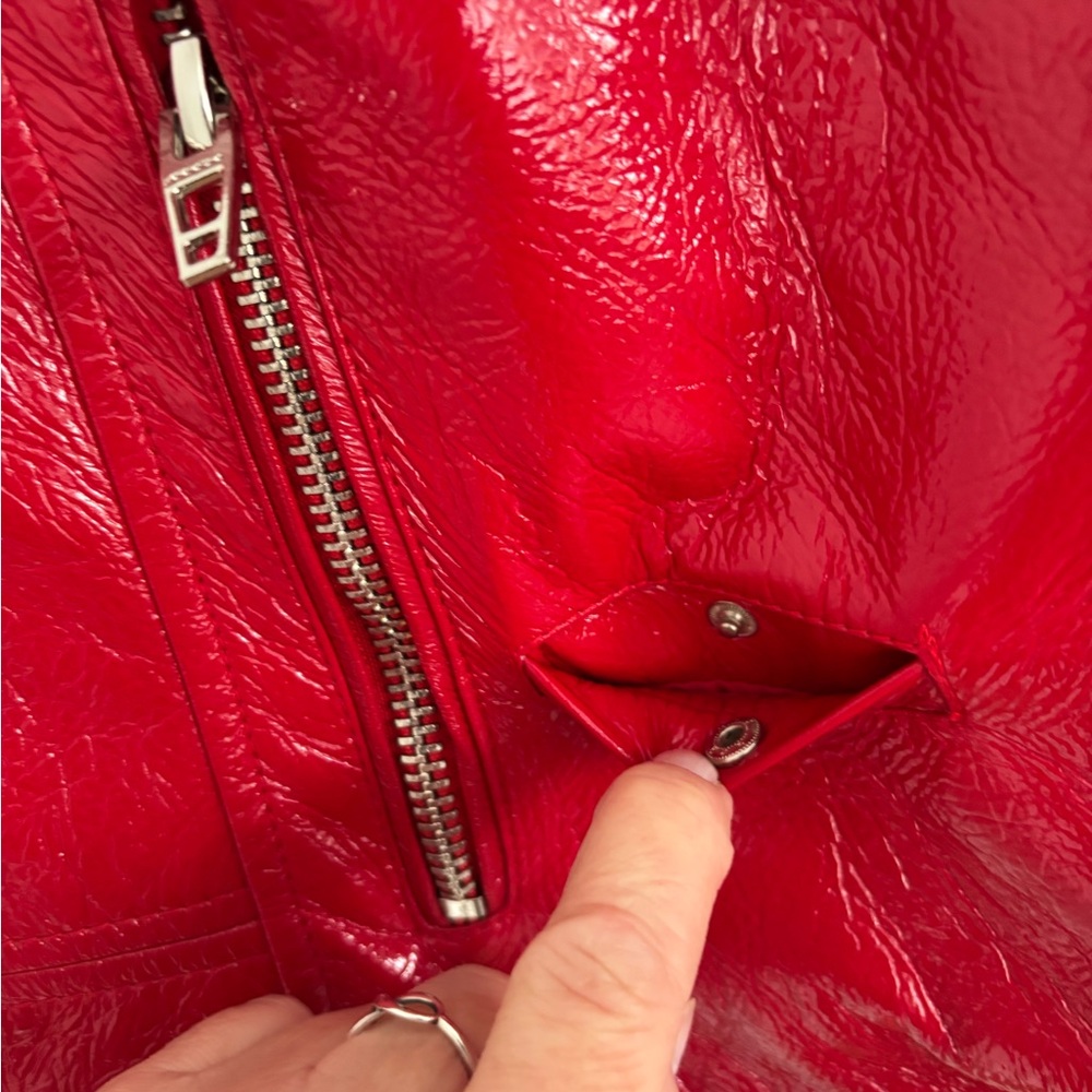Blank NYC red moto jacket - Picture 6 of 13